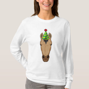 Horse with Party hat T-Shirt
