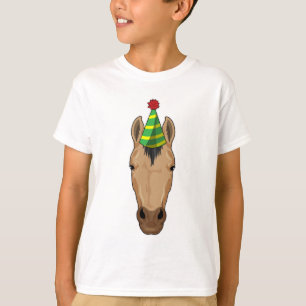 Horse with Party hat T-Shirt