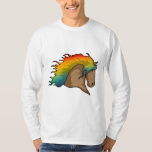 Horse with Rainbow Hairs T-Shirt