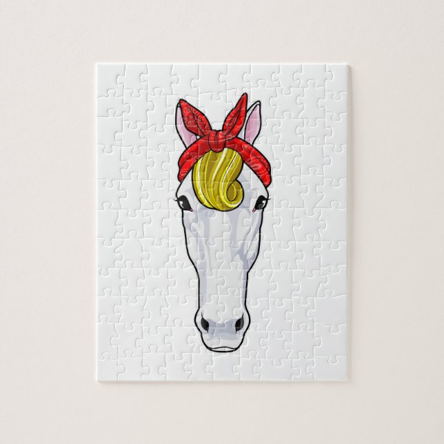 Horse with Ribbon Jigsaw Puzzle (Vertical)