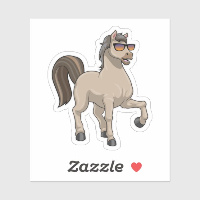 Horse with Sunglasses (Sheet)