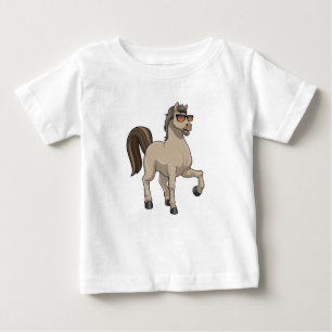 Horse with Sunglasses Baby T-Shirt