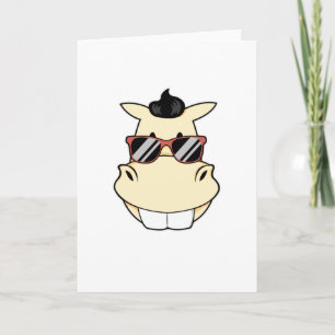 Horse with Sunglasses Card