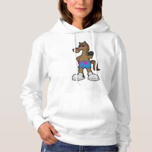 Horse with Sunglasses Hoodie