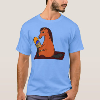 Horse with Waffle Ice Cream 2 T-Shirt