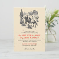 Horseback Canyon Couple Wedding