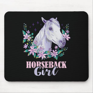 Horseback Girl Horseback Riding Horse Lover Equest Mouse Pad