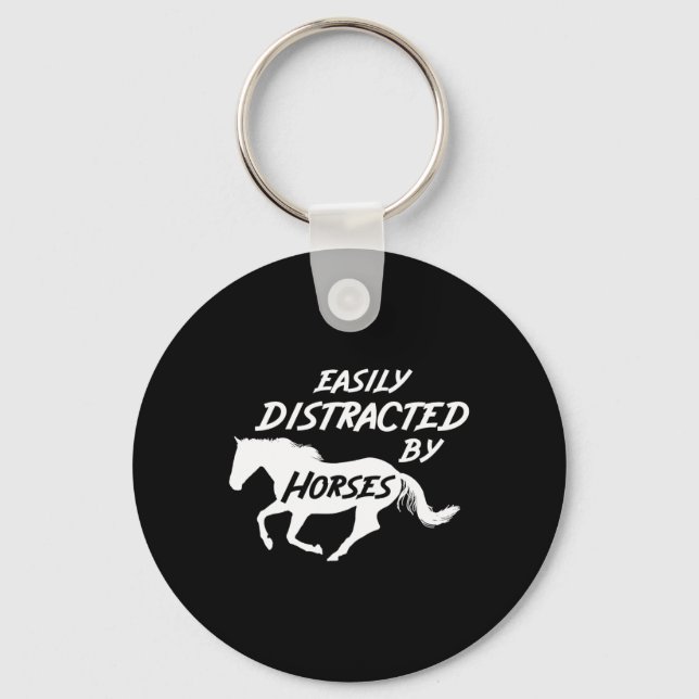 Horseback Horse Riding  Key Ring (Front)