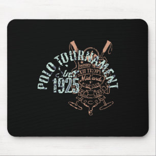 Horseback Polo Riding &amp; Polo Player Equestrian Mouse Pad