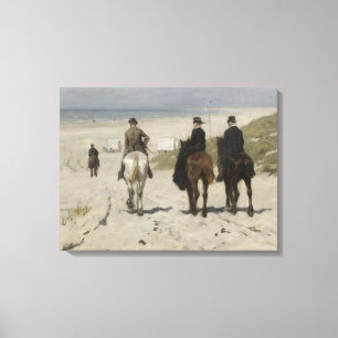 Horseback Ride along the Beach - Fine Art Canvas Print