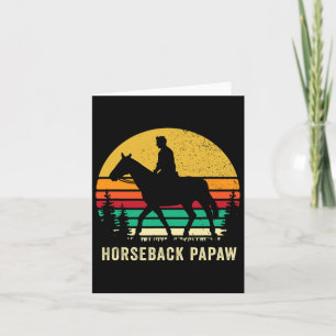 Horseback Rider Papaw Horse Riding Horse Back Gran Card