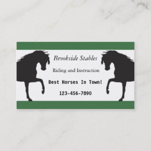 Horseback Riding Business Card