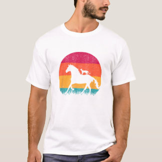 Horseback Riding Cat Ride Horses Funny Cats Horse  T-Shirt