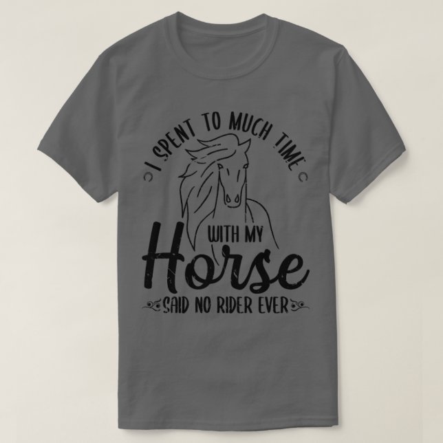 Horseback Riding Funny Horse  T-Shirt (Design Front)