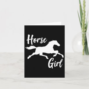 Horseback Riding Horse Girl  Card