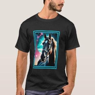 Horseback Riding Horse Lover - Galaxy Horse T-Shirt