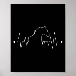 Horseback Riding Horse Lover Gift Kids Women Men A Poster