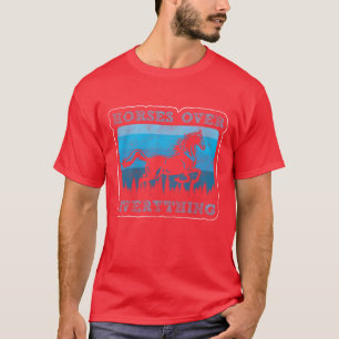 Horseback Riding Horse Lover Mustang Stables boy T-Shirt