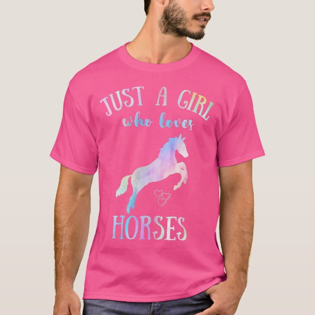 Horseback Riding Horse Lover T-Shirt (Front)