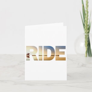 Horseback Riding Horse Sunset Silhouette Graphic Card