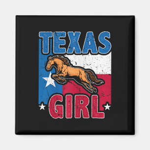 Horseback Riding Horses Girls Texas Magnet
