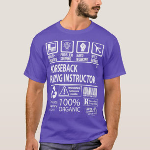 Horseback Riding Instructor MultiTasking Certified T-Shirt