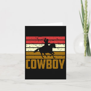 Horseback Riding Rodeo Texas Gift Cowboy Card