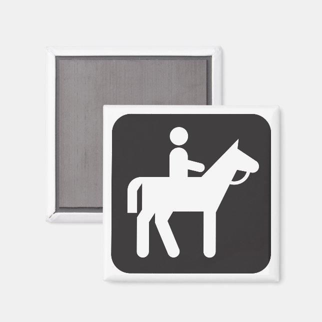 Horseback Riding Symbol Magnet (Front/Back)