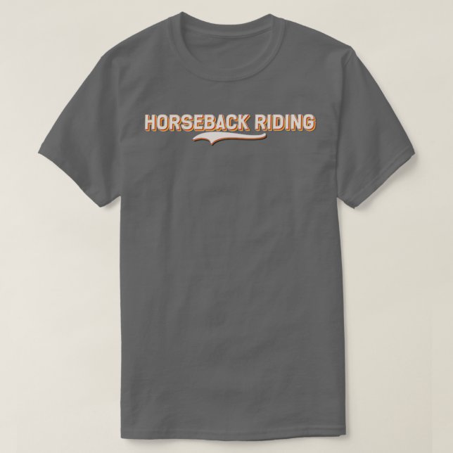 horseback riding  T-Shirt (Design Front)