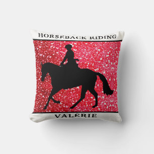 Horseback Riding Throw Pillow for Riders
