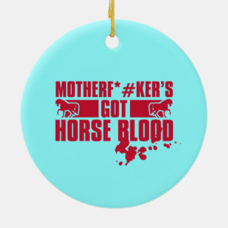 Horseblood Ceramic Tree Decoration