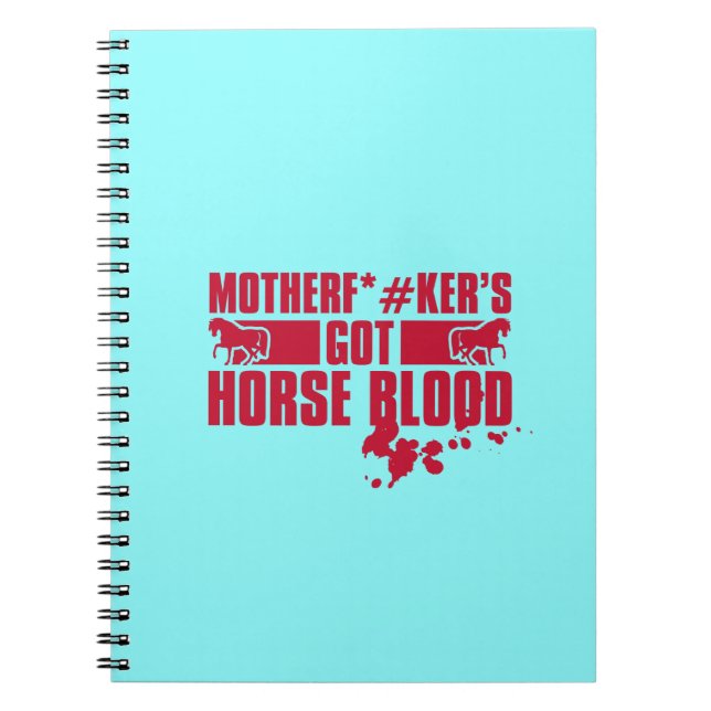 Horseblood Spiral Notebook (Front)