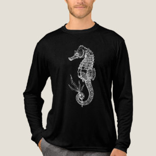 horsefish illustration gift Tri-Blend shirt