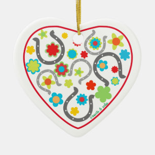 Horsehoe Heart Ornament