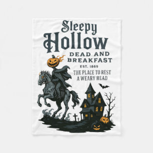 Horseman Halloween Sleepy Hollow Vintage Headless Fleece Blanket