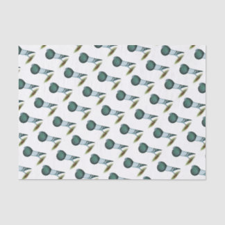 Horseman Pouter Pigeon Blue Tissue Paper