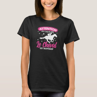 Horseman Rider Horses Vintage Beware The Rider T-Shirt