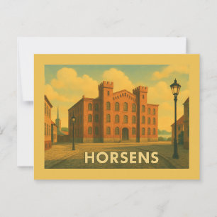 Horsens Denmark Harbour Postcard