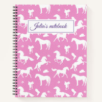 Horseriding Custom Name Equestrian Gift Pink