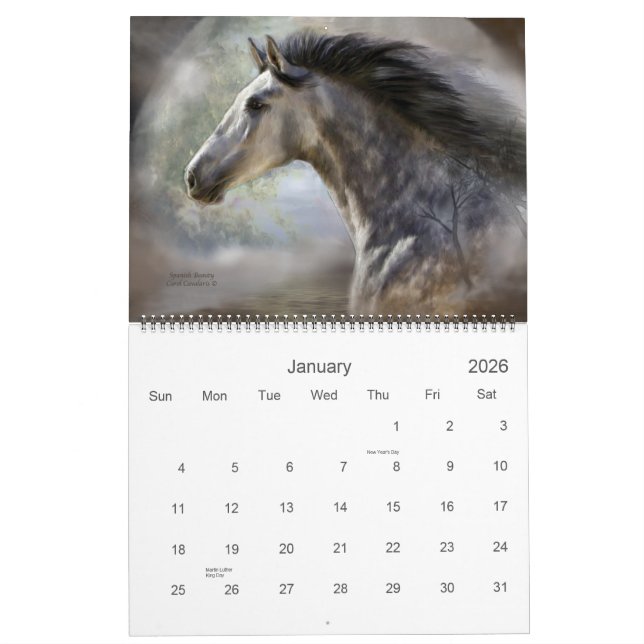Horses 2011 Art Calendar (Jan 2026)
