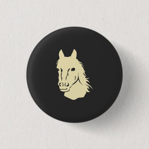 Horses 3 Cm Round Badge
