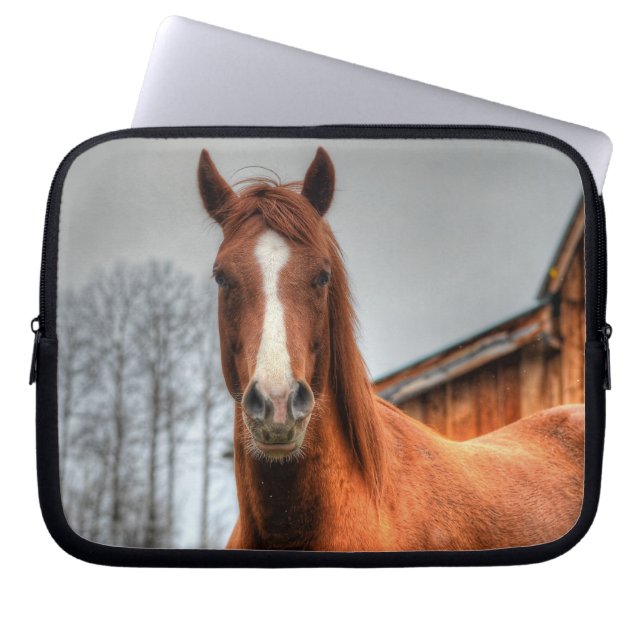 Horses - American Western Theme Laptop Sleeve (Front)
