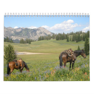 Horses and Cowboys Calendar