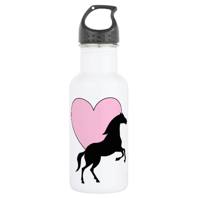 Horses and Love 532 Ml Water Bottle (Front)