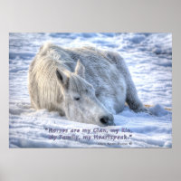 Horses are my Clan Quote Mare Asleep Motivational