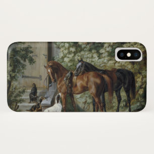 Horses at the Porch (by Albrecht Adam) Case-Mate iPhone Case