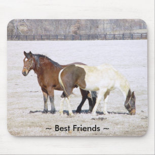 Horses Best Friends Mousepad