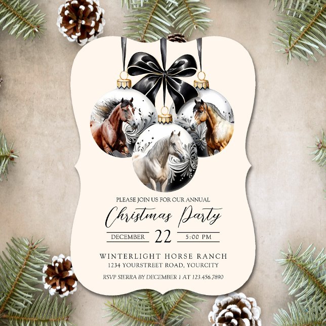 Horses black and gold Christmas (Horses black and gold Christmas)