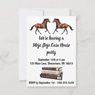 Horses, Books, & Mojo Casa House Party invitation