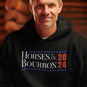 Horses & Bourbon 2024 Fun Equestrian Election Hoodie